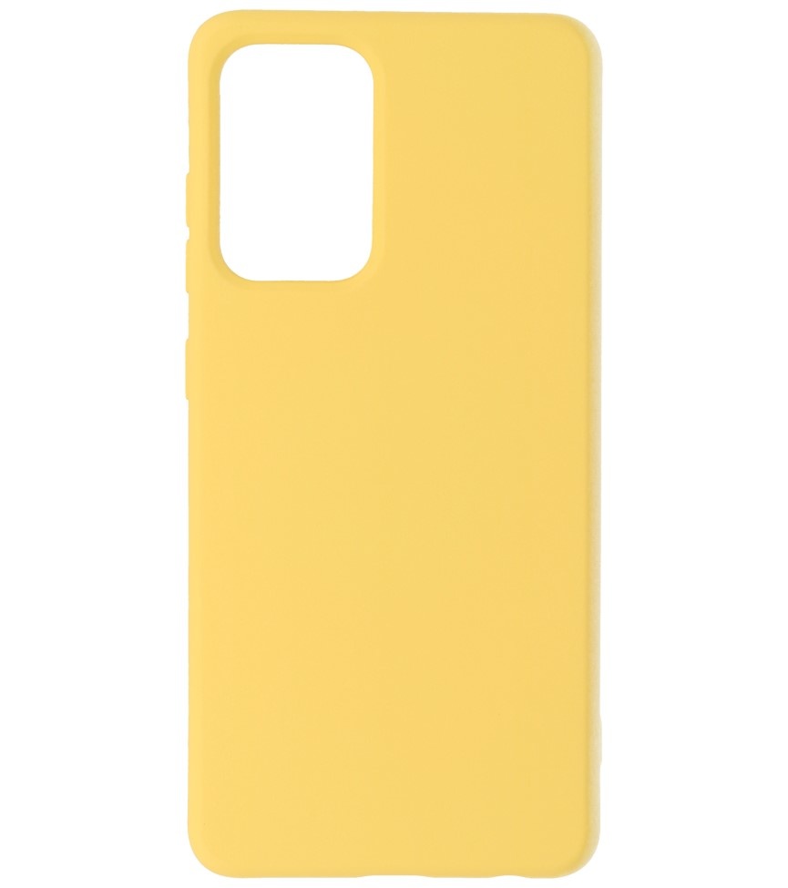 2,0 mm dicke Modefarbe TPU-Hülle für Samsung Galaxy A52 5G Gelb