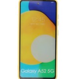 2.0mm Dikke Fashion Color TPU Hoesje voor Samsung Galaxy A52 5G Geel
