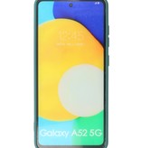 2,0 mm dicke Modefarbe TPU-Hülle für Samsung Galaxy A52 5G Dunkelgrün