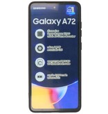 2.0mm Dikke Fashion Color TPU Hoesje voor Samsung Galaxy A72 5G Zwart