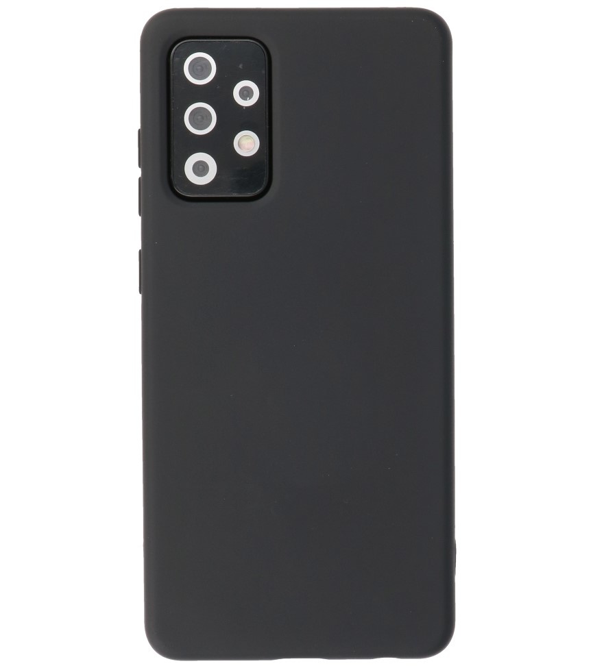 2,0 mm tyk mode farve TPU taske til Samsung Galaxy A72 5G sort