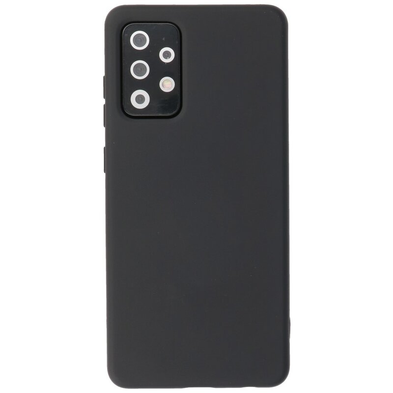 2,0 mm tyk mode farve TPU taske til Samsung Galaxy A72 5G sort