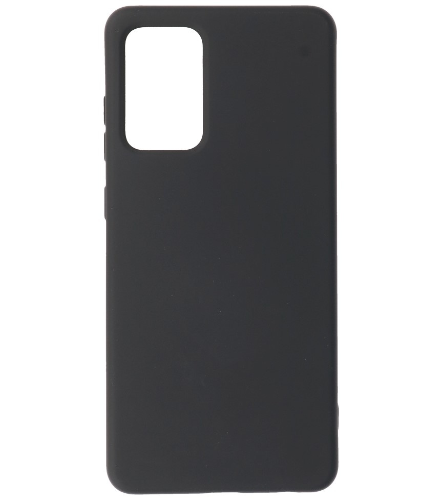 2.0mm Dikke Fashion Color TPU Hoesje voor Samsung Galaxy A72 5G Zwart