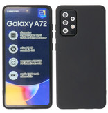 2,0 mm tyk mode farve TPU taske til Samsung Galaxy A72 5G sort