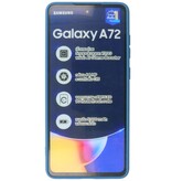 2,0 mm tyk mode farve TPU taske til Samsung Galaxy A72 5G Navy