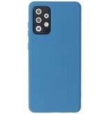 2,0 mm tyk mode farve TPU taske til Samsung Galaxy A72 5G Navy