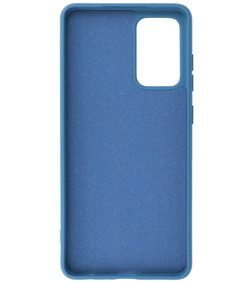 Custodia in TPU di colore moda spesso 2,0 mm per Samsung Galaxy A72 5G Navy