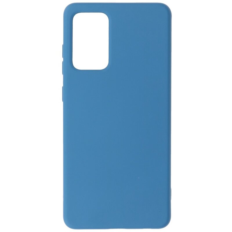 2,0 mm tyk mode farve TPU taske til Samsung Galaxy A72 5G Navy