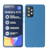 2,0 mm tyk mode farve TPU taske til Samsung Galaxy A72 5G Navy