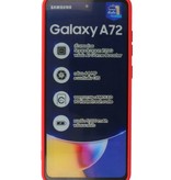 2,0 mm tyk mode farve TPU taske til Samsung Galaxy A72 5G rød