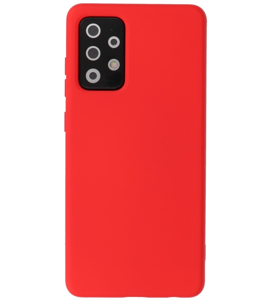 Carcasa de TPU de color de moda de 2.0 mm de espesor para Samsung Galaxy A72 5G Rojo