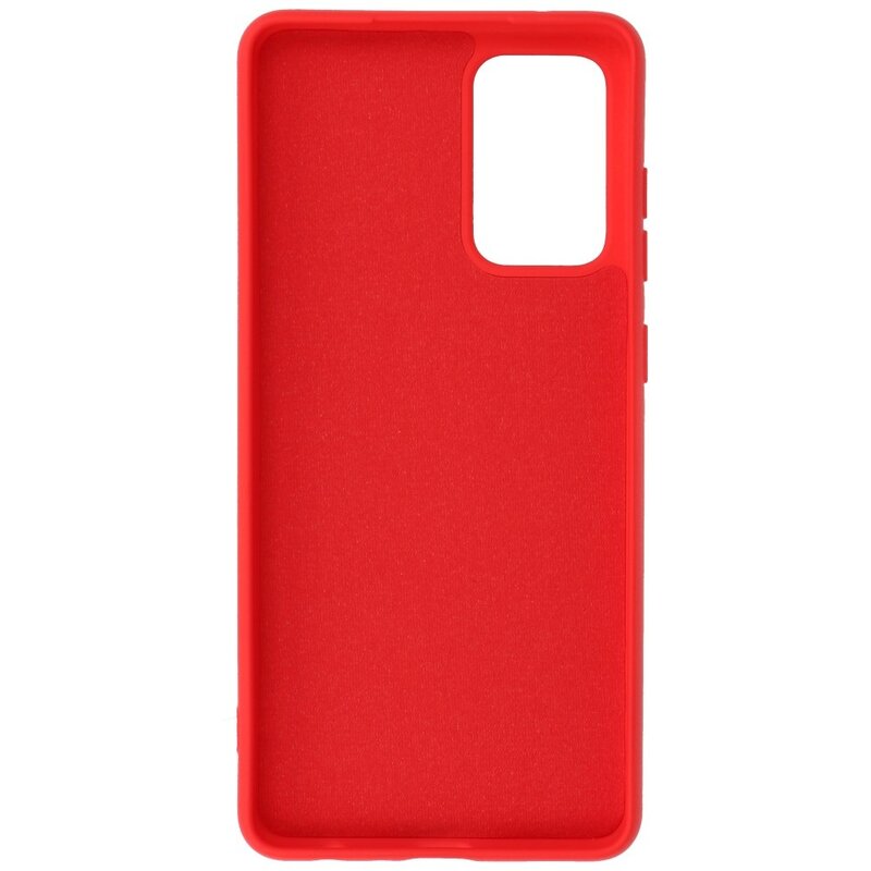 Carcasa de TPU de color de moda de 2.0 mm de espesor para Samsung Galaxy A72 5G Rojo