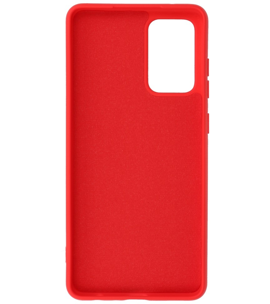 Carcasa de TPU de color de moda de 2.0 mm de espesor para Samsung Galaxy A72 5G Rojo