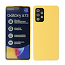 Carcasa De TPU De Color De Moda Gruesa De 2.0mm Para Samsung Galaxy A72 5G Amarillo