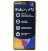 Custodia in TPU di colore moda spesso 2,0 mm per Samsung Galaxy A72 5G giallo