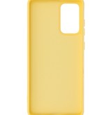 Custodia in TPU di colore moda spesso 2,0 mm per Samsung Galaxy A72 5G giallo