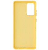 Carcasa de TPU de color de moda de 2.0 mm de espesor para Samsung Galaxy A72 5G Amarillo