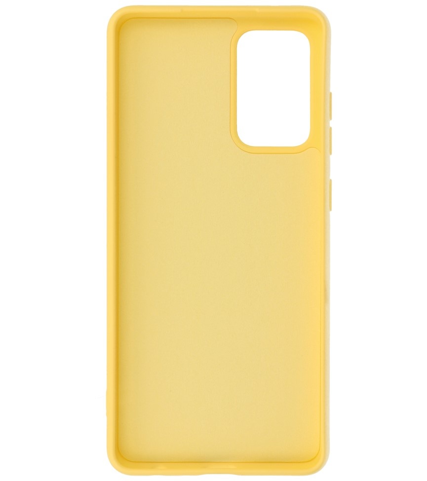 2,0 mm tyk mode farve TPU taske til Samsung Galaxy A72 5G gul