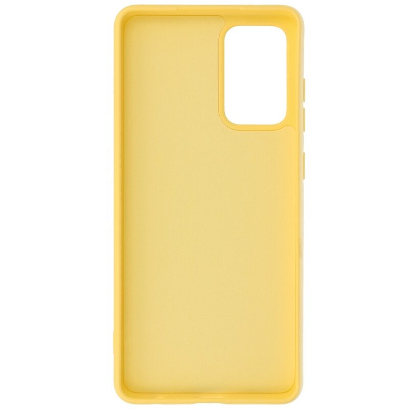 2,0 mm tyk mode farve TPU taske til Samsung Galaxy A72 5G gul