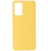 Custodia in TPU di colore moda spesso 2,0 mm per Samsung Galaxy A72 5G giallo