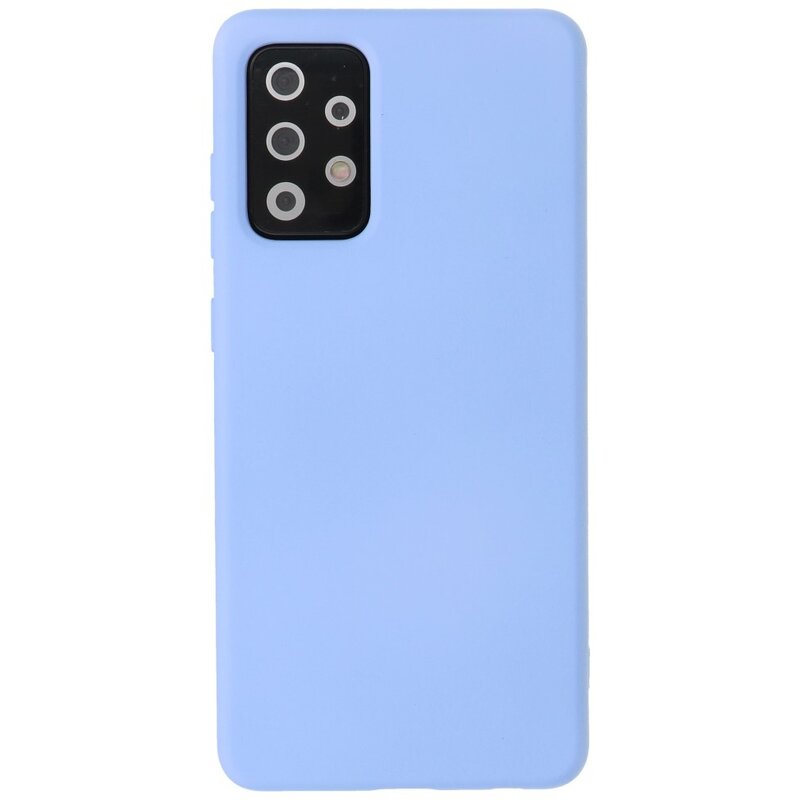 Funda de TPU de color de moda de 2.0 mm de espesor para Samsung Galaxy A72 5G Púrpura