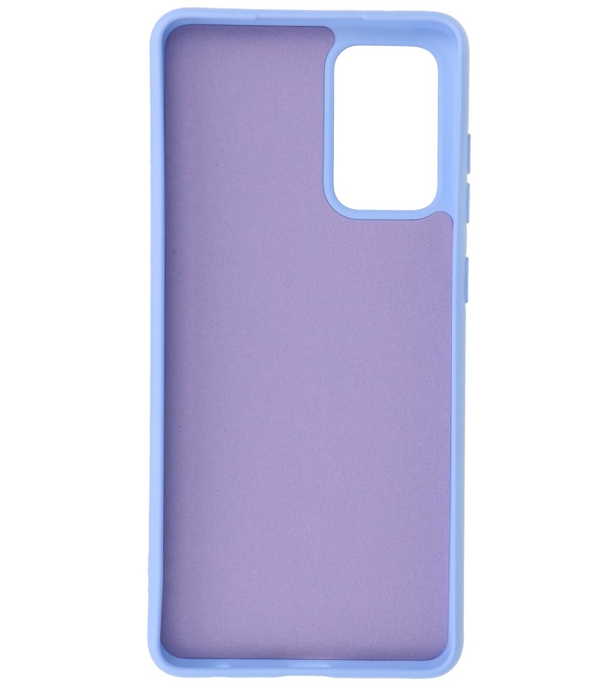 2.0mm Thick Fashion Color TPU Case for Samsung Galaxy A72 5G Purple