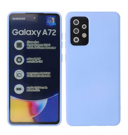 2,0 mm dicke Mode Farbe TPU Fall Samsung Galaxy A72 5G Lila