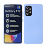 Carcasa De TPU De Color De Moda Gruesa De 2.0mm Para Samsung Galaxy A72 5G Púrpura