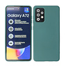 Coque en TPU couleur mode épaisse de 2,0 mm Samsung Galaxy A72 5G vert foncé