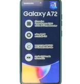 2.0mm Dikke Fashion Color TPU Hoesje voor Samsung Galaxy A72 5G Donker Groen
