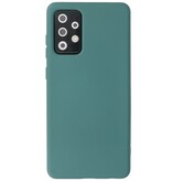 2,0 mm tyk mode farve TPU taske til Samsung Galaxy A72 5G mørkegrøn