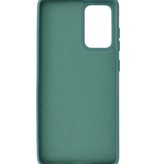 Custodia in TPU di colore moda spesso 2,0 mm per Samsung Galaxy A72 5G verde scuro