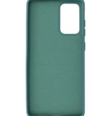 Estuche de TPU de color de moda de 2.0 mm de espesor para Samsung Galaxy A72 5G Verde oscuro