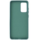 2,0 mm tyk mode farve TPU taske til Samsung Galaxy A72 5G mørkegrøn