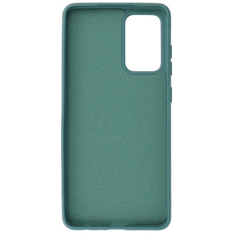 Estuche de TPU de color de moda de 2.0 mm de espesor para Samsung Galaxy A72 5G Verde oscuro