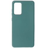 Estuche de TPU de color de moda de 2.0 mm de espesor para Samsung Galaxy A72 5G Verde oscuro