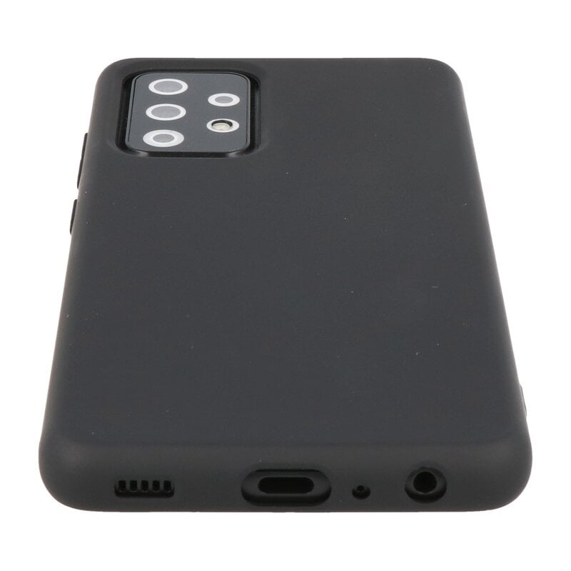 Estuche de TPU de color de moda de 2.0 mm de espesor para Samsung Galaxy A72 5G Negro