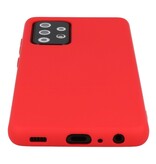 Carcasa de TPU de color de moda de 2.0 mm de espesor para Samsung Galaxy A72 5G Rojo