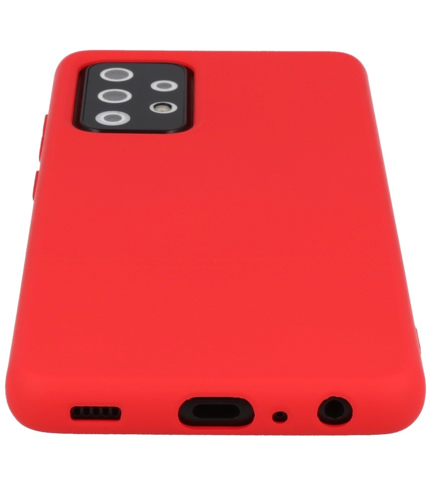 2.0mm Thick Fashion Color TPU Case for Samsung Galaxy A72 5G Red