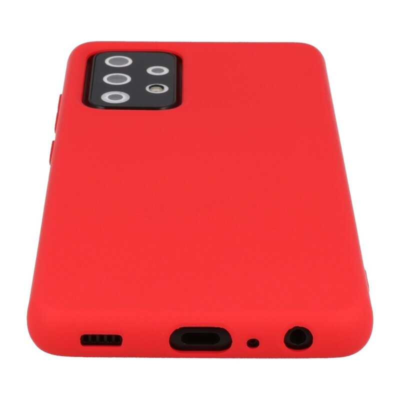 2.0mm Thick Fashion Color TPU Case for Samsung Galaxy A72 5G Red