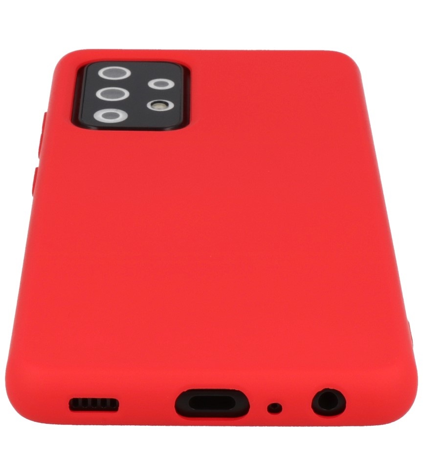 Custodia in TPU di colore moda spesso 2,0 mm per Samsung Galaxy A72 5G rosso