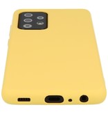 Carcasa de TPU de color de moda de 2.0 mm de espesor para Samsung Galaxy A72 5G Amarillo