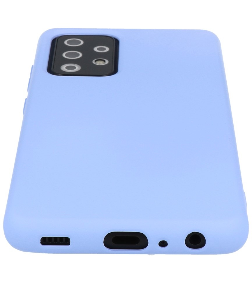2.0mm Dikke Fashion Color TPU Hoesje voor Samsung Galaxy A72 5G Paars
