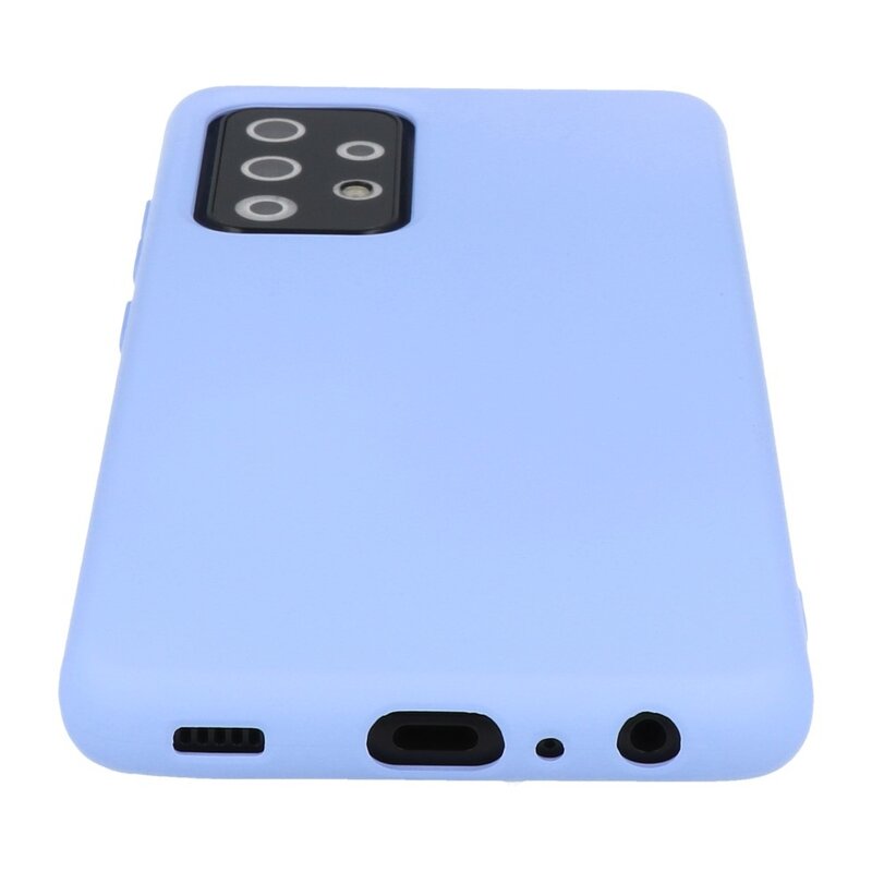 2.0mm Thick Fashion Color TPU Case for Samsung Galaxy A72 5G Purple