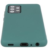 Custodia in TPU di colore moda spesso 2,0 mm per Samsung Galaxy A72 5G verde scuro