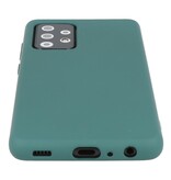 Estuche de TPU de color de moda de 2.0 mm de espesor para Samsung Galaxy A72 5G Verde oscuro