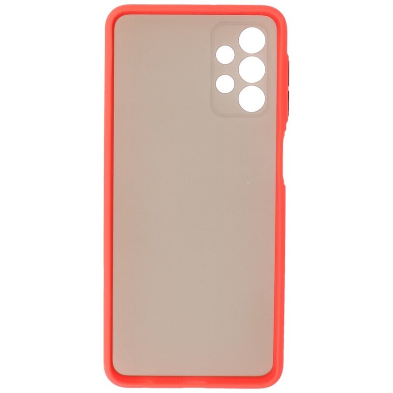 Custodia rigida con combinazione di colori per Samsung Galaxy A32 5G rossa