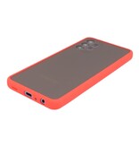 Custodia rigida con combinazione di colori per Samsung Galaxy A32 5G rossa