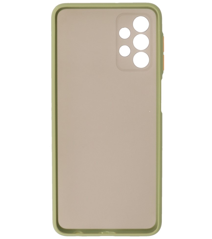 Custodia rigida con combinazione di colori per Samsung Galaxy A32 5G verde