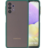 Coque Rigide Combinaison de Couleurs pour Samsung Galaxy A32 5G Vert Foncé
